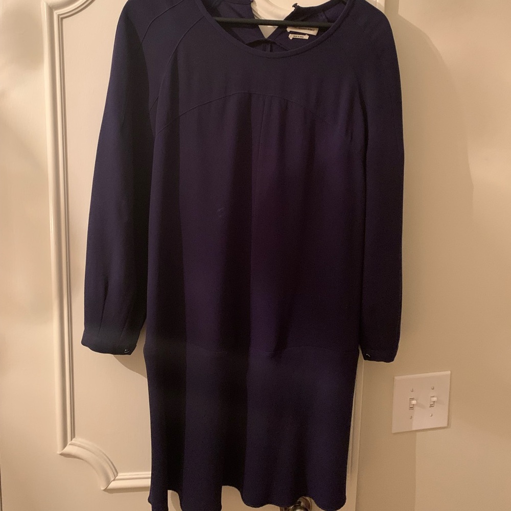 Etoile Isabel Marant navy blue crepe dress